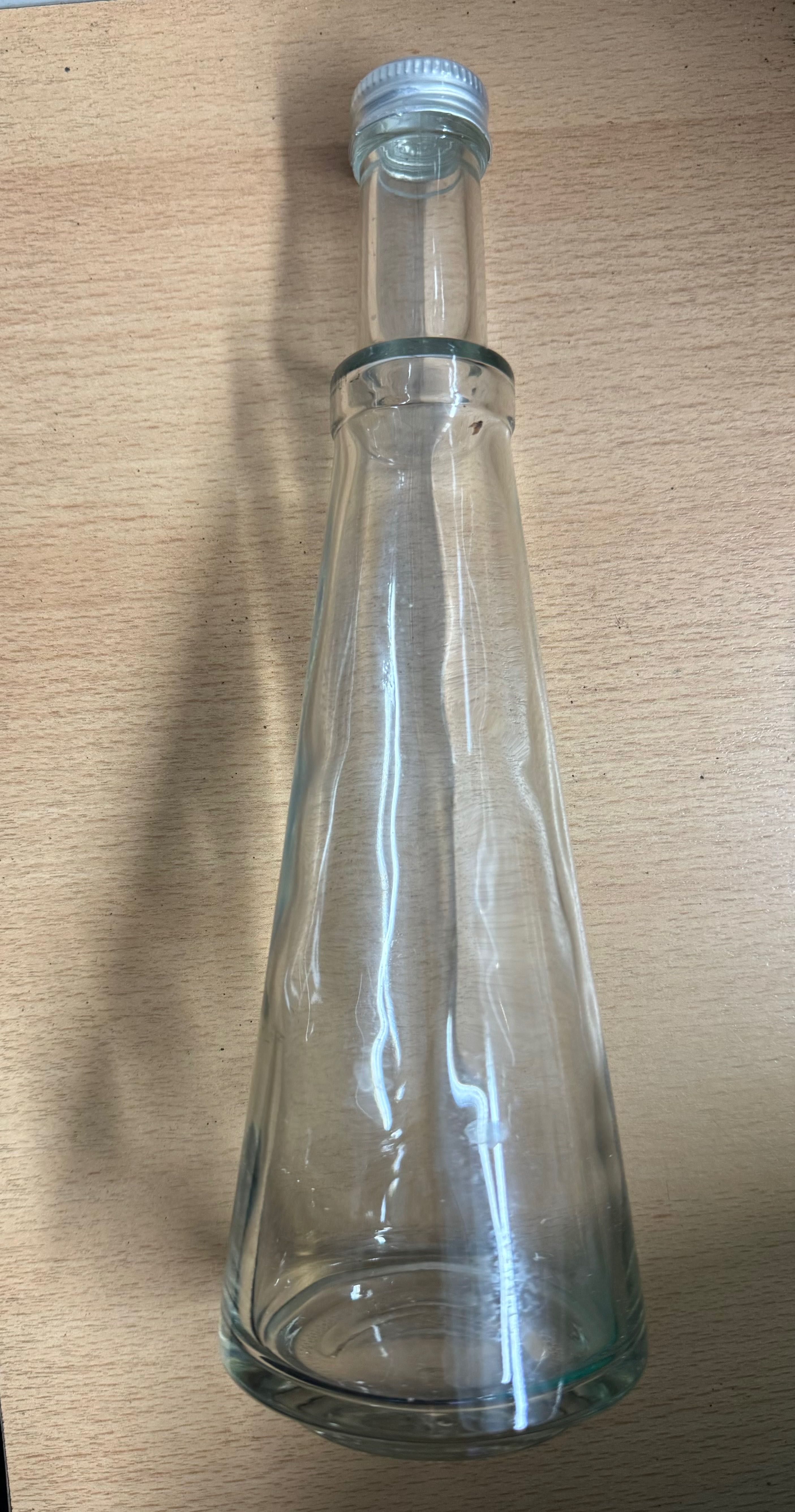 Butelka dekoracyjna szklana wazon szkło 0,5 l