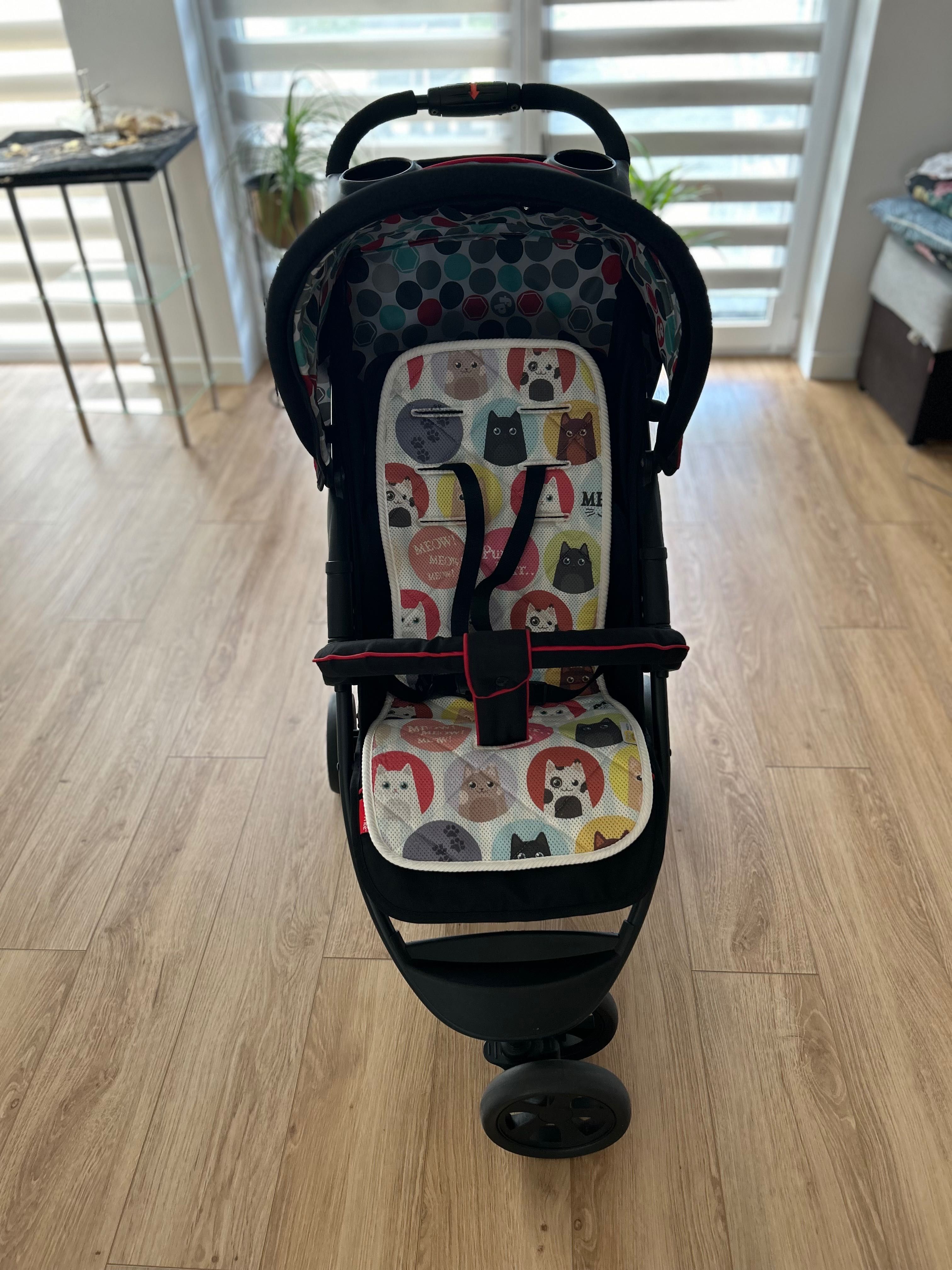 Wózek spacerowy Hauck Fisher Price pozycja leżąca na płasko