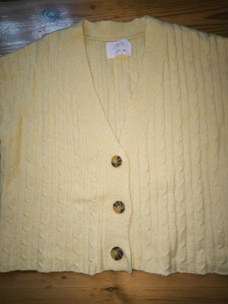 Zara, sweter dla dziewczynki, rozpinany
