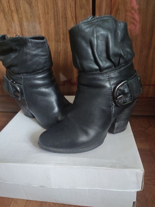 Зимові шкіряні ботінки