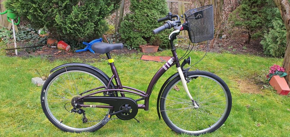 Śliczną damka rower miejski B'twin elops