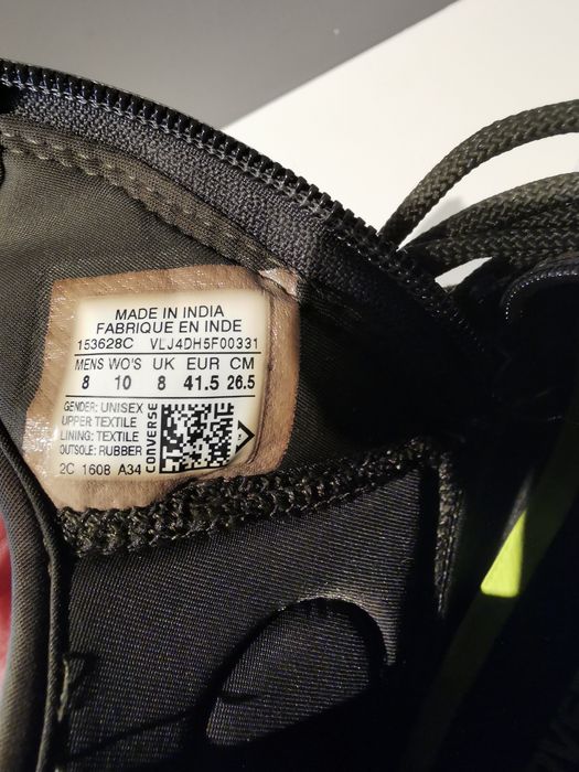 Trampki Converse, Moro, Wysokie, Suwak, Unisex, 41.5,