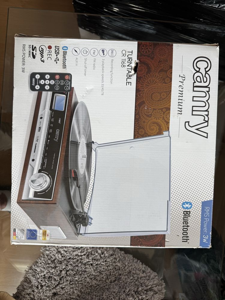 Camry turntable cr1168 gramofon bluetooth