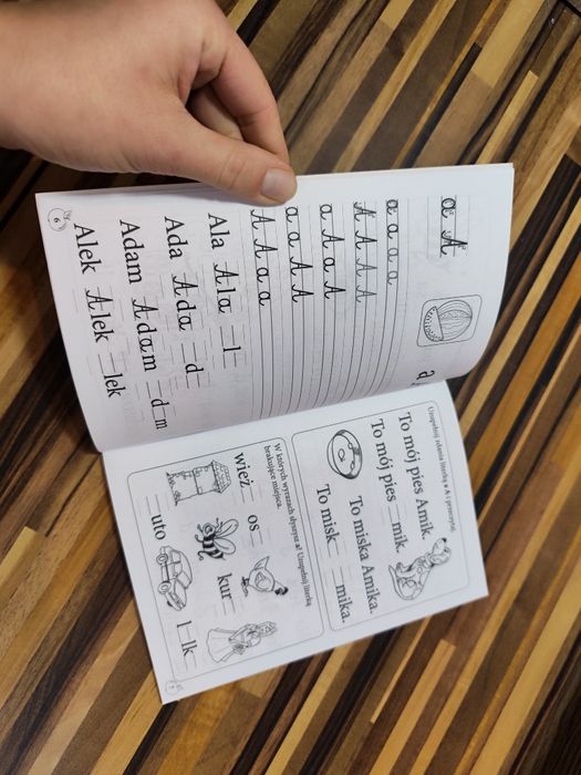 Uczymy się pisać zeszyt ćwiczeń kaligrafia nauka pisania literek