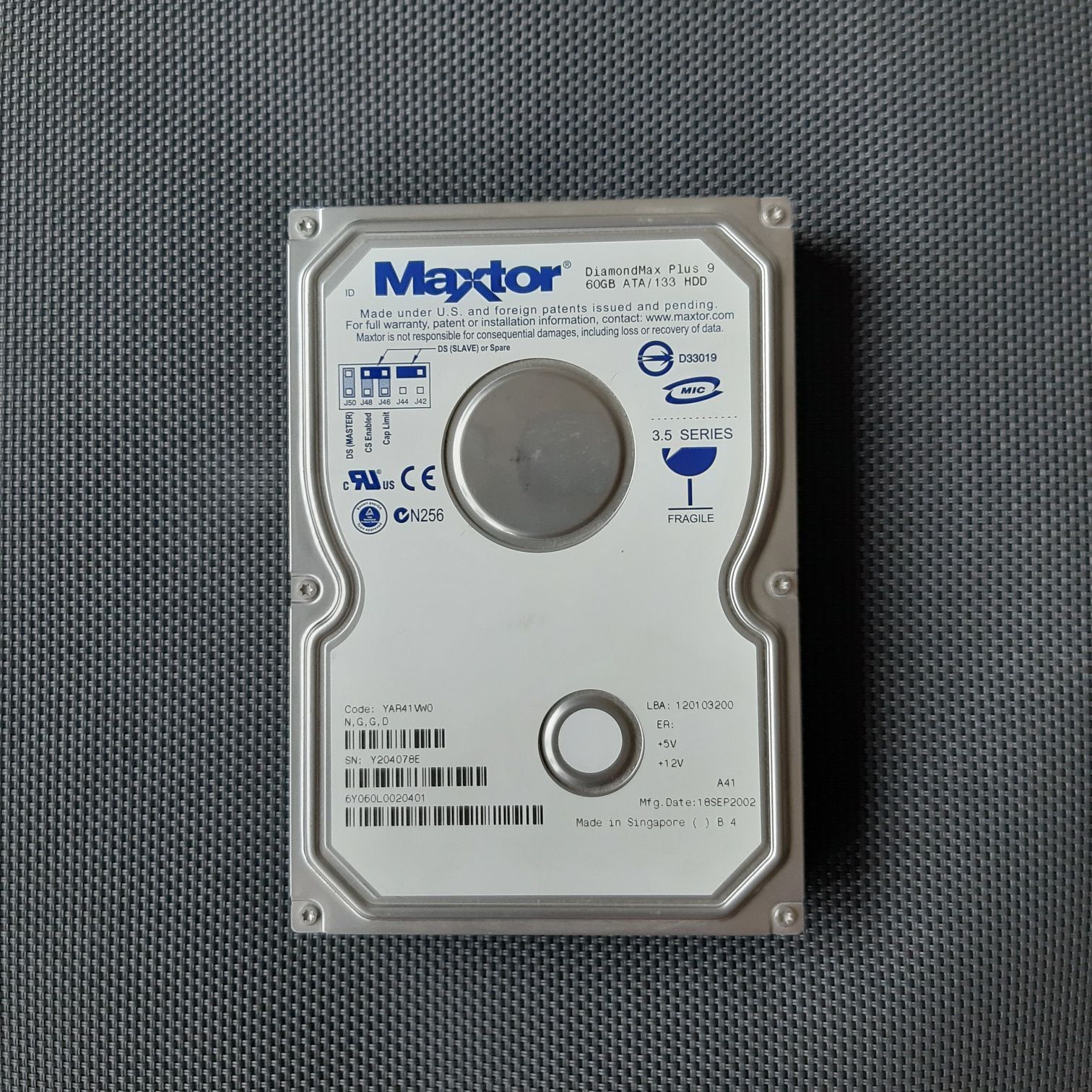 Maxtor pamięć dysk twardy HDD 60 GB ATA