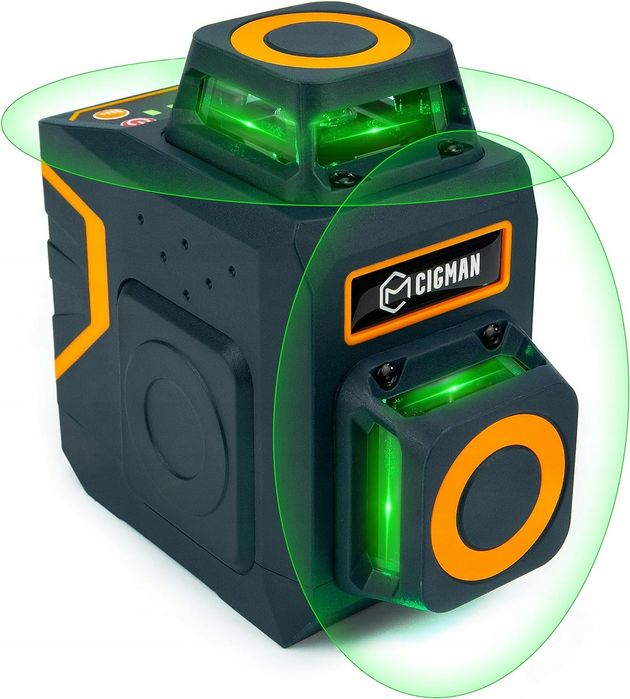 CIGMAN laser CM-720SE Poziomica laserowa, IP54, 505–550 nm