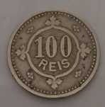 Moeda Monarquia 100 reis 1900