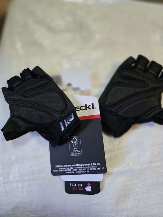 Рукавички Roeckl Busano, білі/чорні