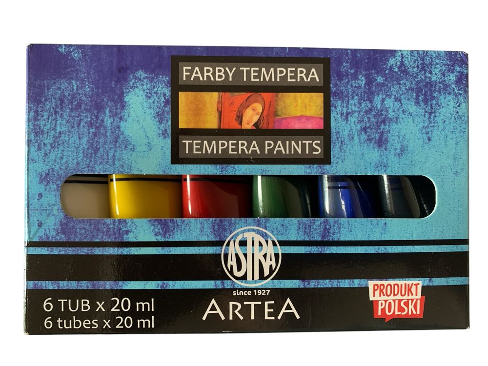 5x Artystyczne farby tempera Astra 6tub