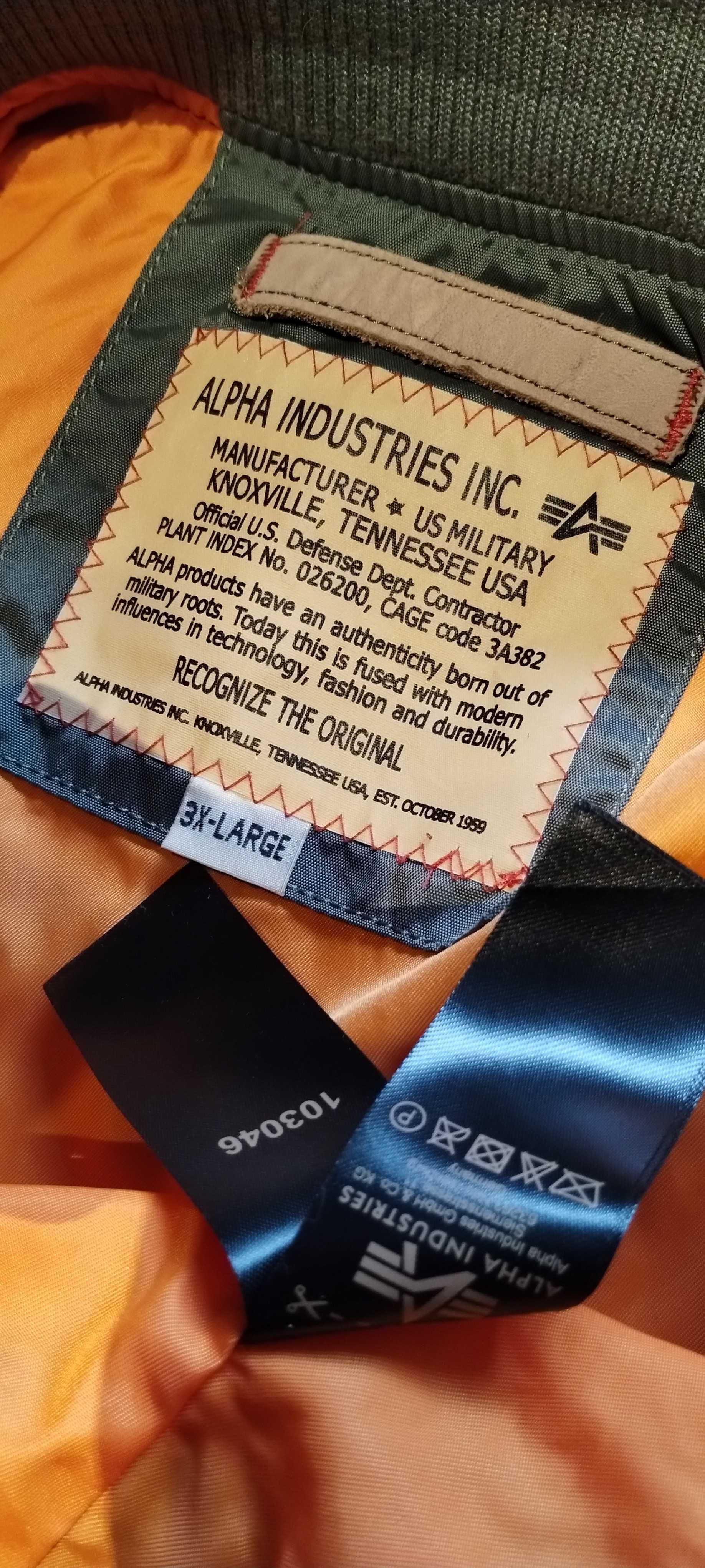 Alpha Industries Kurtka Bomberka Pilotka Flyers