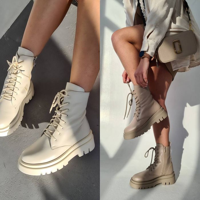 Жіночі зимові ботинки натуральна шкіра та хутро