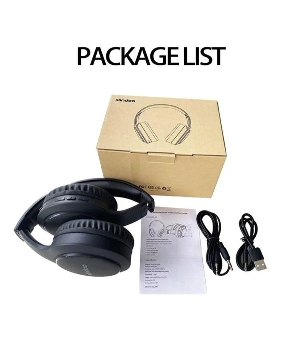 Наушники беспроводные Bluetooth  Hi-Fi складные Siindoo JH-919 Black