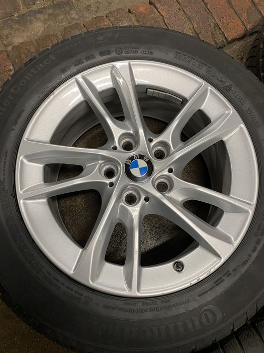 Koła Alu BMW X1 5x112 7Jx16H2 ET47 66,6 Zima Continental 195/65R16 8mm