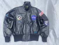 Куртка бомбер Alpha Industries NASA кожа