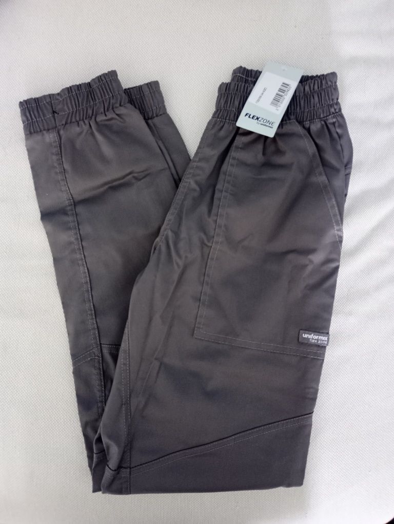 Spodnie medyczne XS NOWE Uniformix FELXZONE scrubs