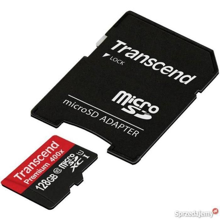 Karta pamięci microSDXC Transcend 128GB Class10,UHS-I,60 MBs