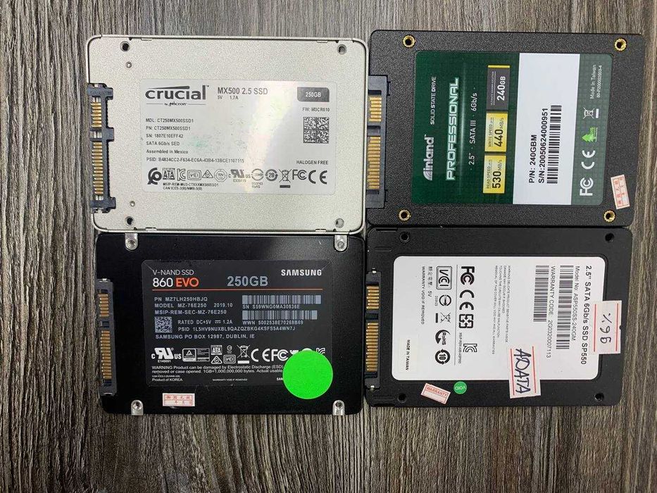 SSD SATA SSD 2.5" 128Gb 240Gb 250Gb 256Gb 2.5" 256Гб 500Гб ССД
