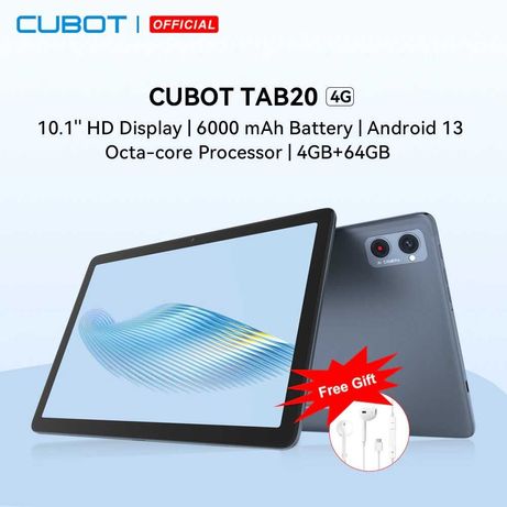 Планшет Cubot Tab 20 10,1" 4/64Gb 4G 6000mAh Android 13+чохол