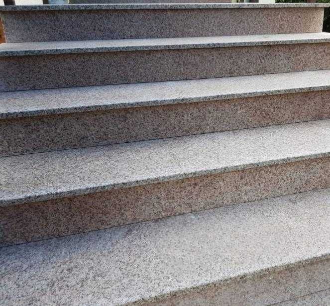 Granit na Taras, Ogród, Brązowy, Stopnica Granitowa, Płomieniowana.