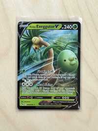 Pokemon TCG Alolan Exeggutor V 005 Full Art Pokemon GO