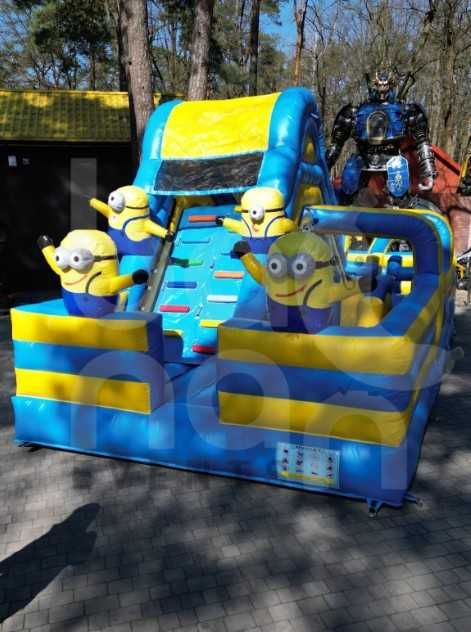 Piękny tor przeszkód combo ze zjeżdżalnią z minionkami. 9m x 4m x 4,5m