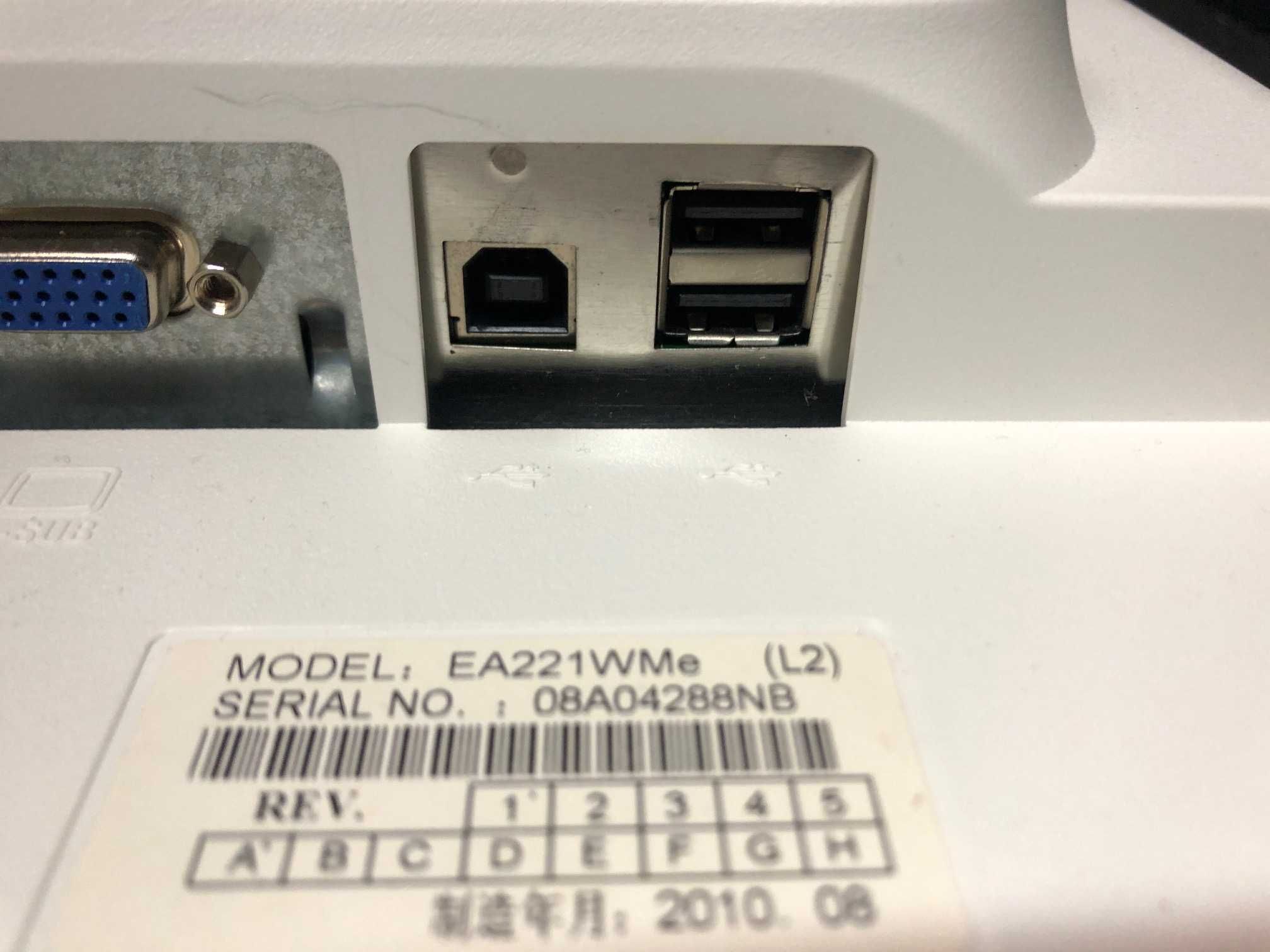 Monitor NEC EA221WMe 22" LED TN VGA HUB USB Głośniki