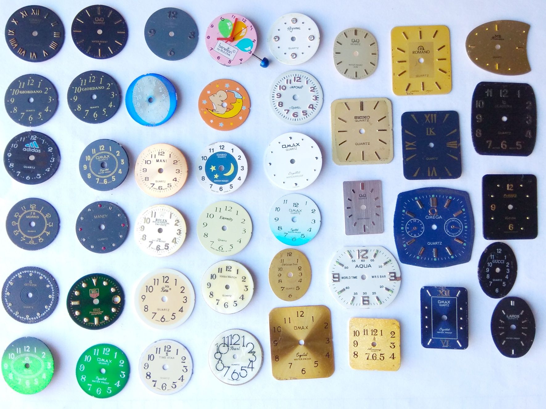 Циферблаты для механических и кварцевых часов. Восемь фото.