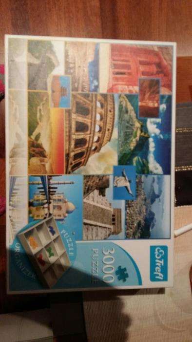 Puzzle Trefl 3000 cuda świata, zabytki,