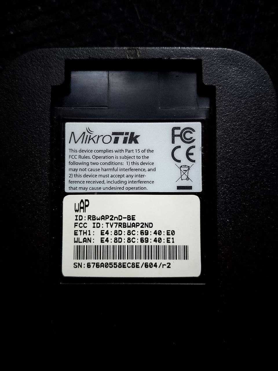 роутер MikroTik routerboard RBwAP2nd-BE
