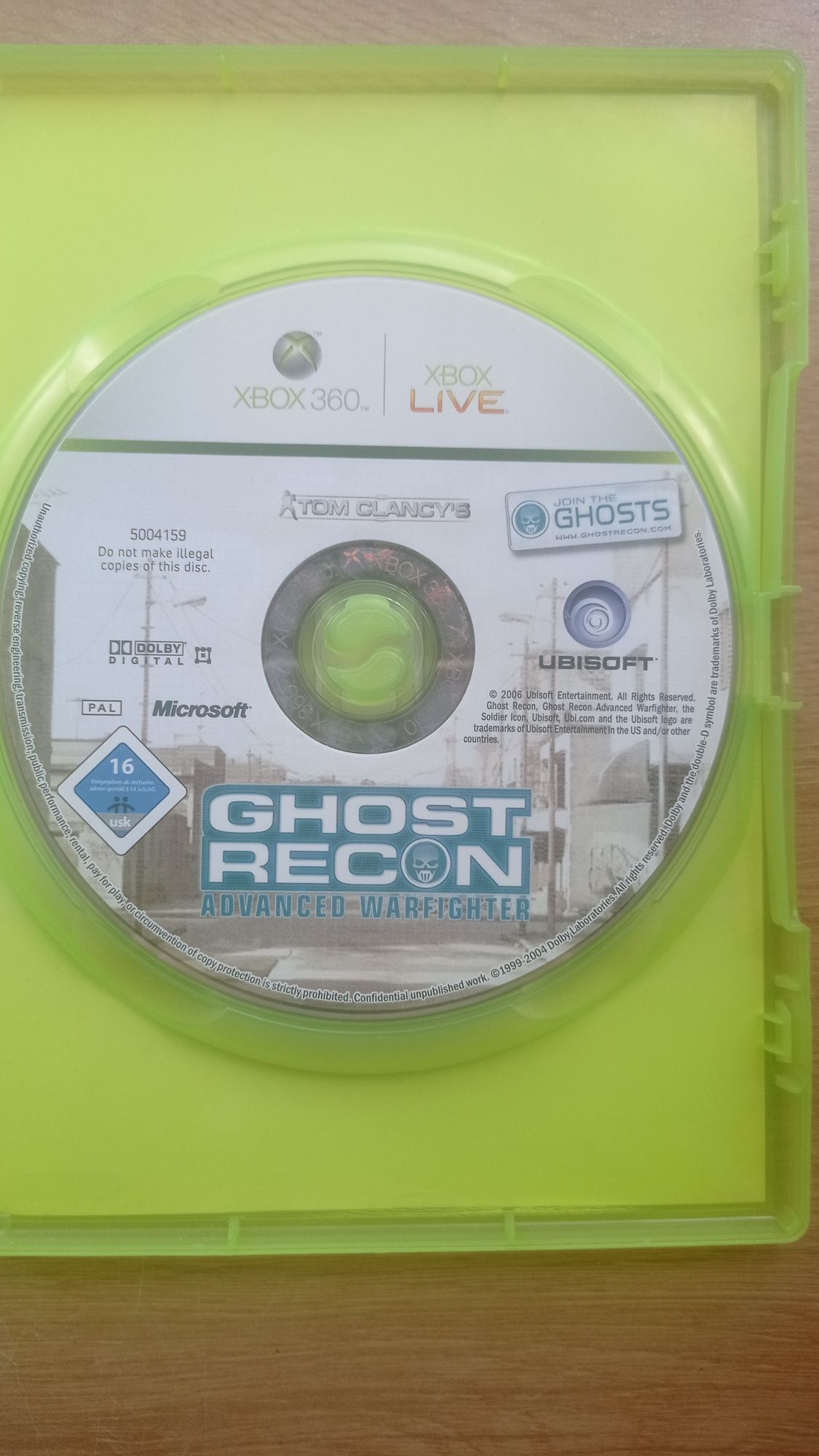 Xbox 360 Tom Clancy's Ghost Recon Advanced Warfighter