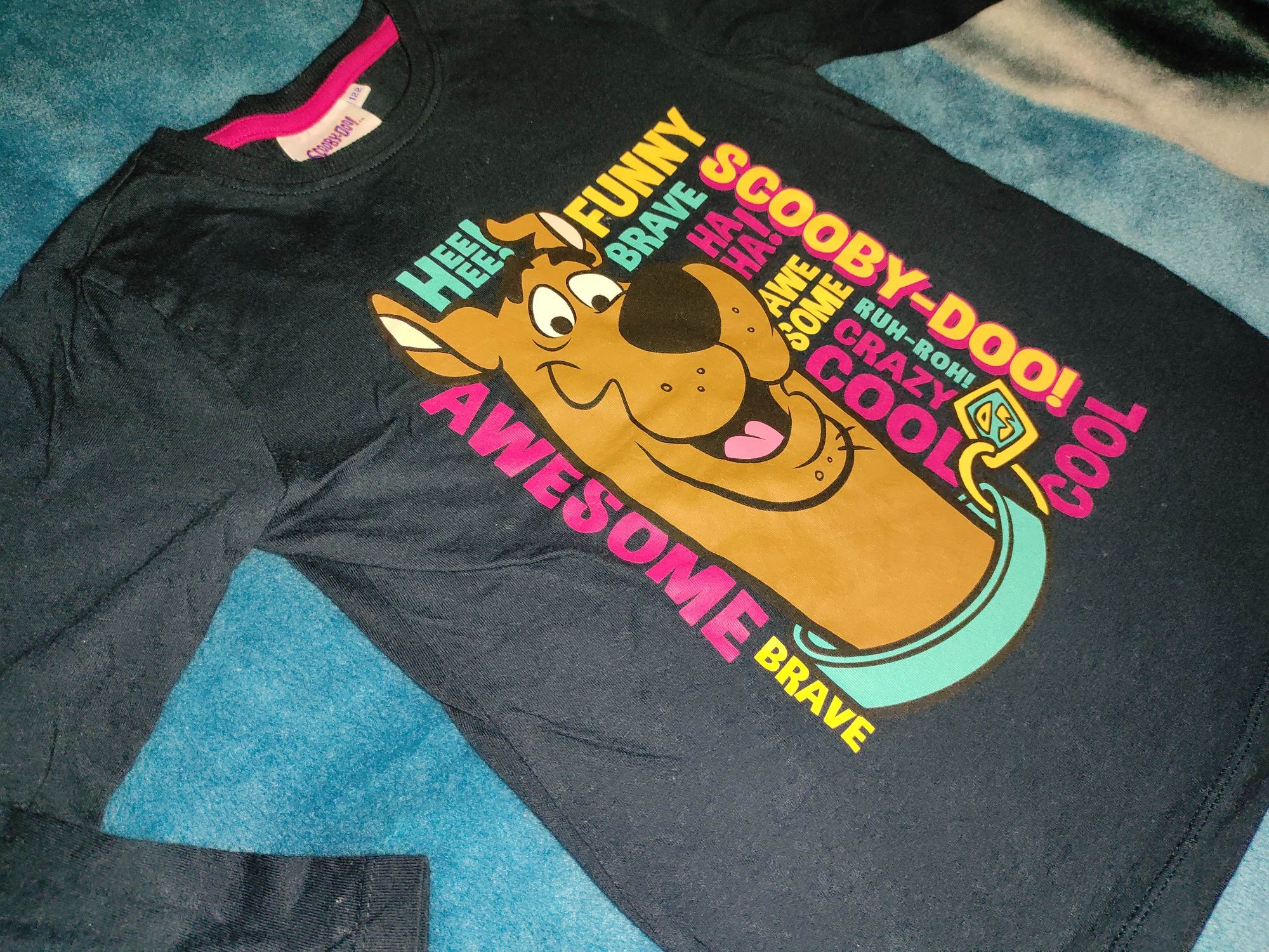 Koszulka długi rękaw Scooby-Doo r.122 oryginalna