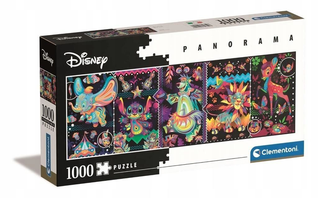 Puzzle 1000 Panaroama Disney Classics, Clementoni