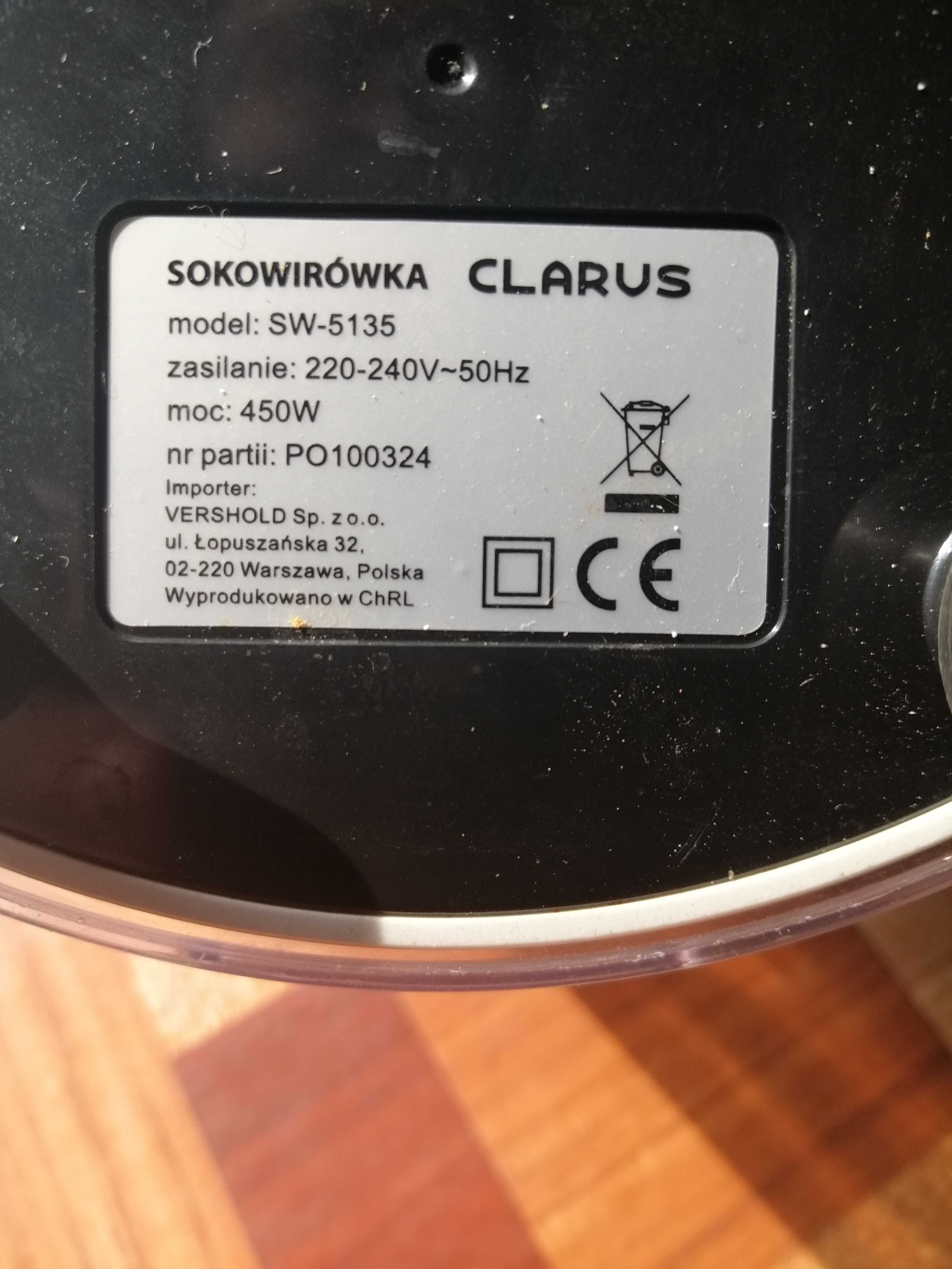 sokowirówka Clarus