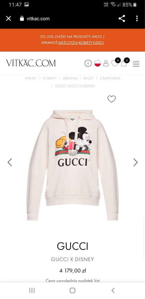 Gucci x Disney orginal okazja