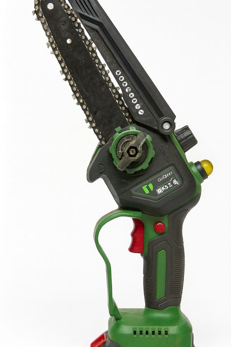 Міні ланцюгова пила Goldsea 21V Brushless. Повний комплект: 2 акумулят