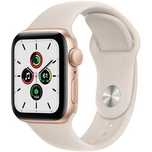 APPLE Watch SE GPS 40mm koperta z aluminium (złoty) + pasek sportowy