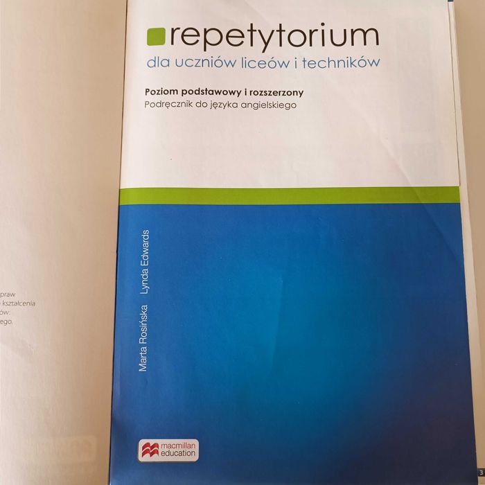 Repetytorium - liceum i technikum język angielski
