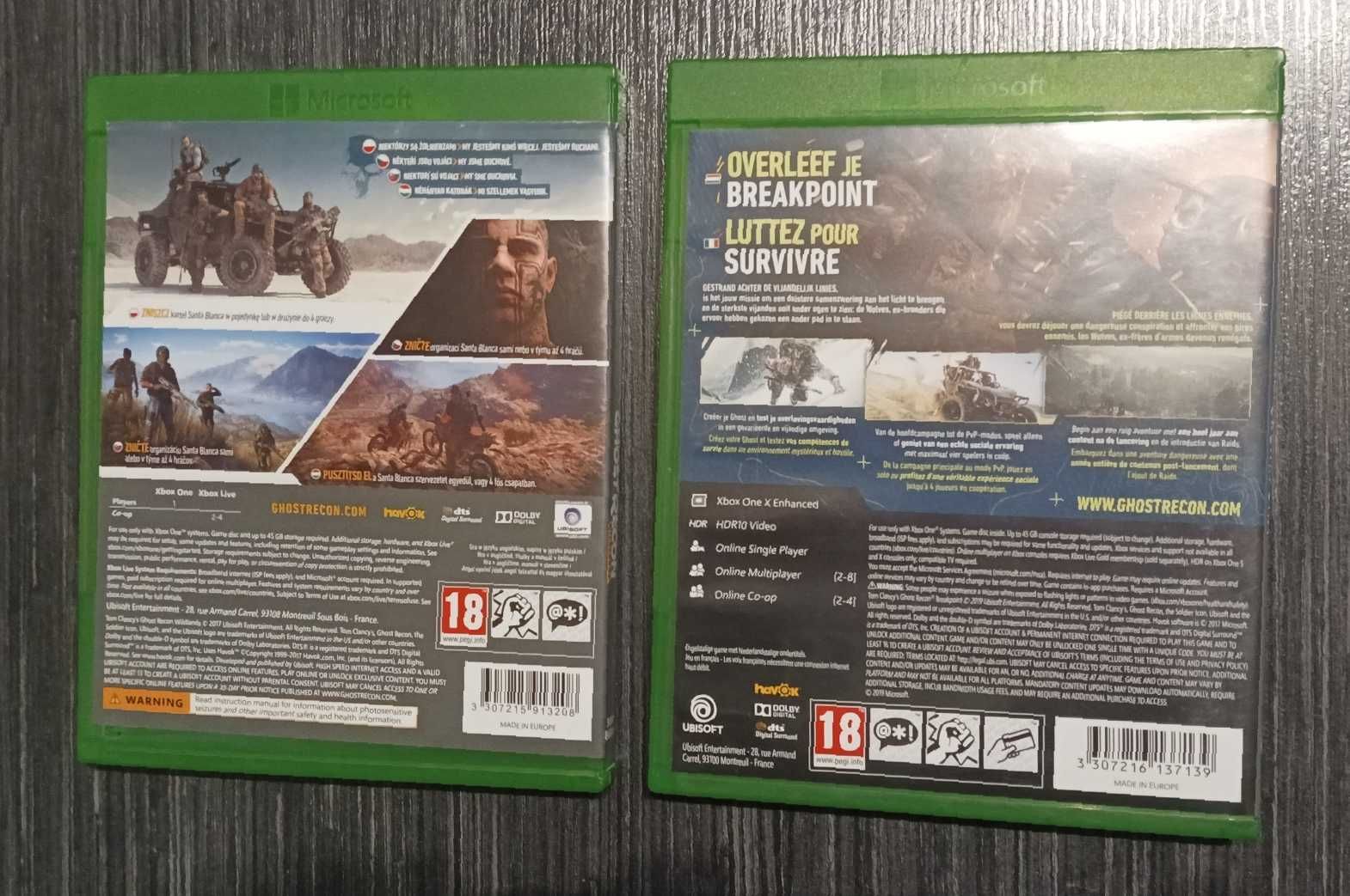 Tom Clancy's GHOST RECON. Dwie gry. Xbox one.