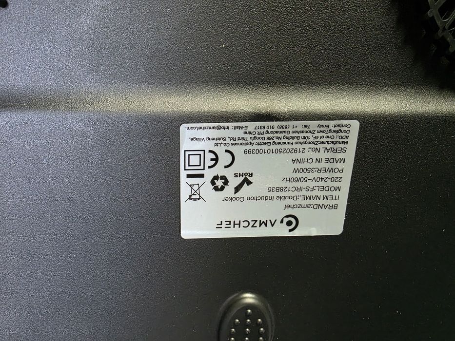 Płyta indukcyjna podwójna 3500W