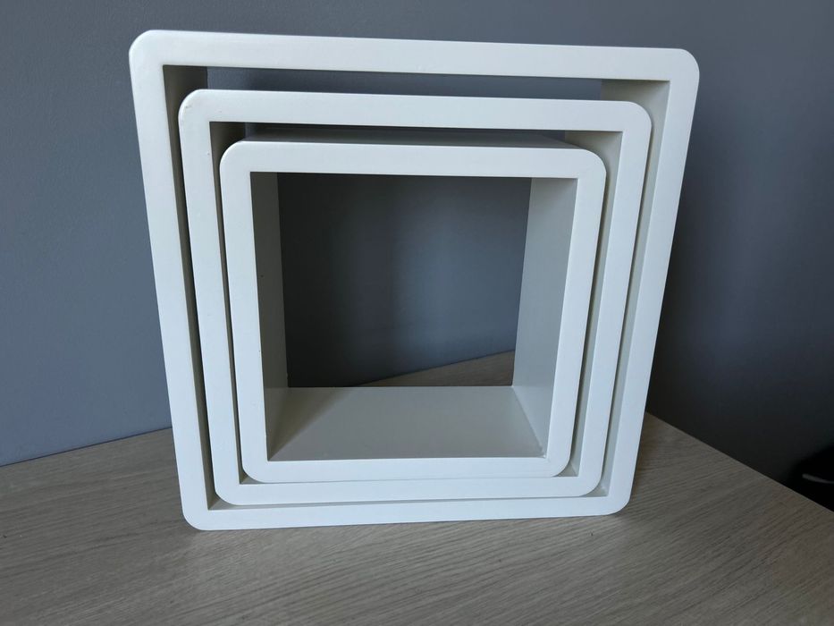 Pólki cube biale pakiet 3 sztuk