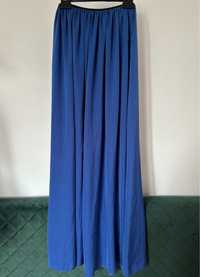 Zara długa niebieska kobaltowa spódnica maxi S