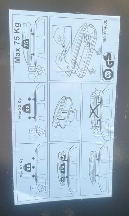 Bagażnik Dachowy Typu BOX Czarny Połysk Audi OE + relingi ATERA signo