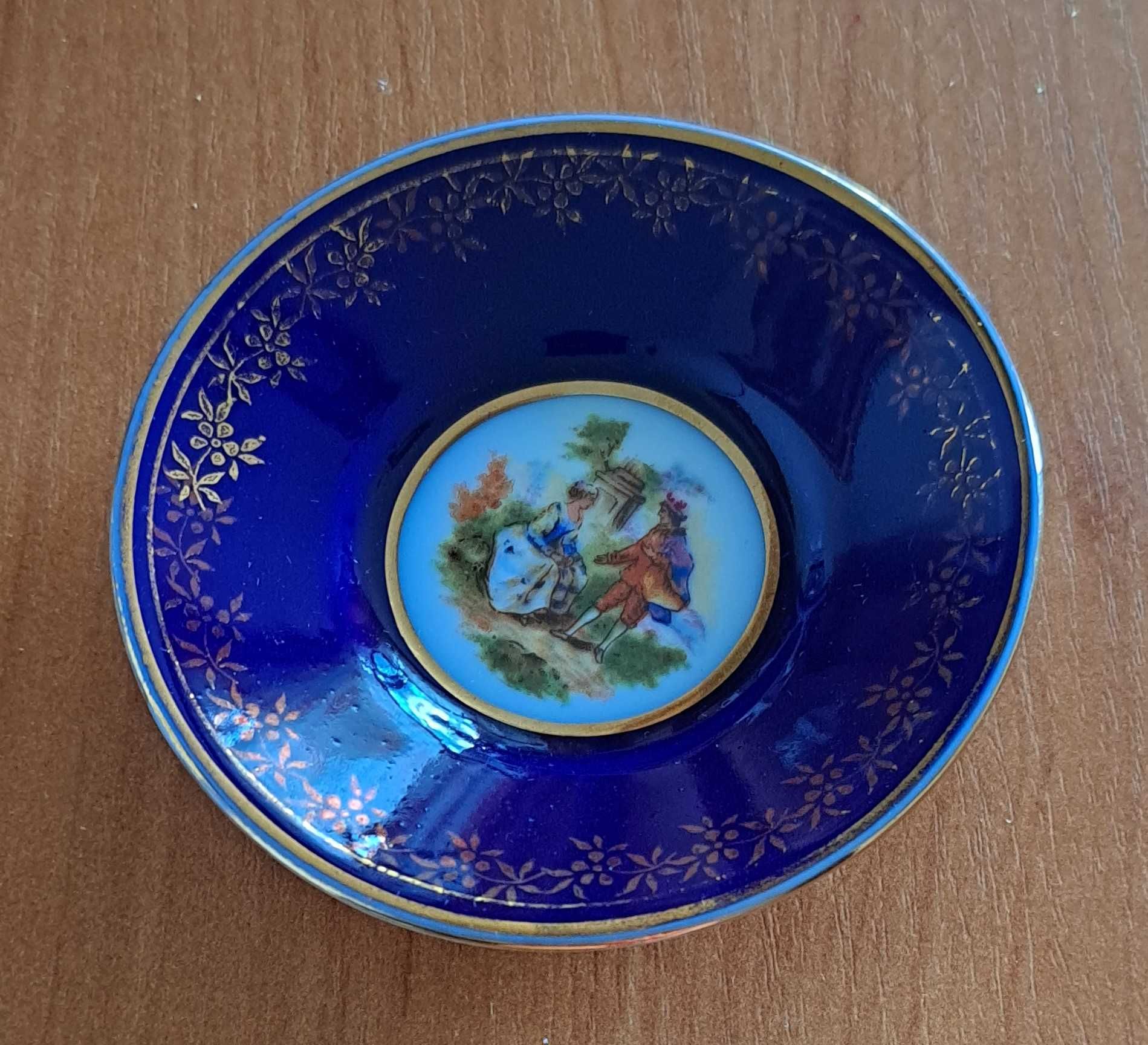 miniaturowe talerzyki ozdobne porcelana Limoges