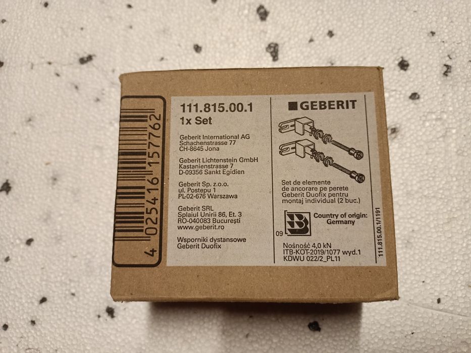 Wsporniki montażowe GEBERIT