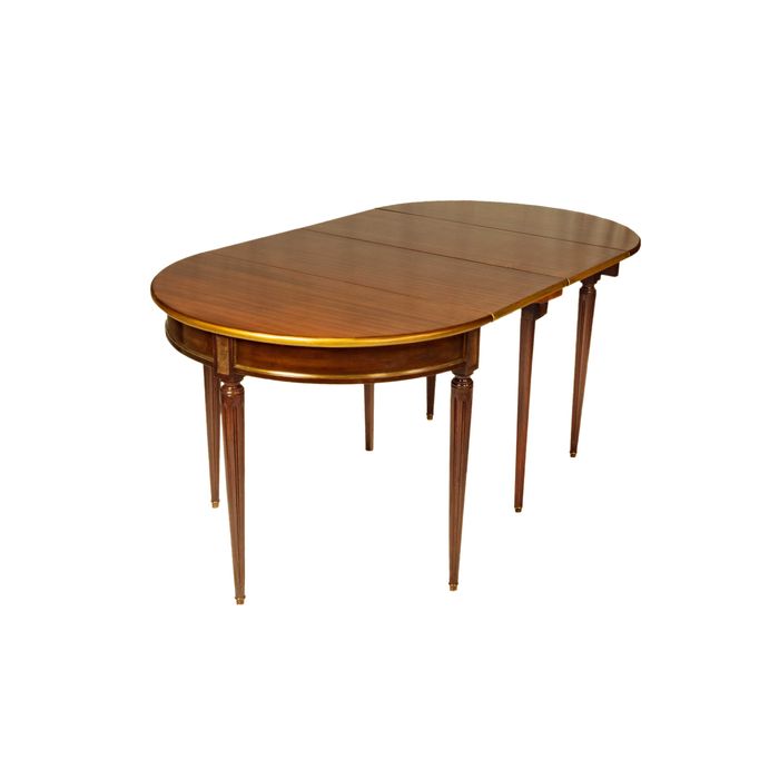 Mesa Jantar Mogno Extensível Maison Jansen, Século XX