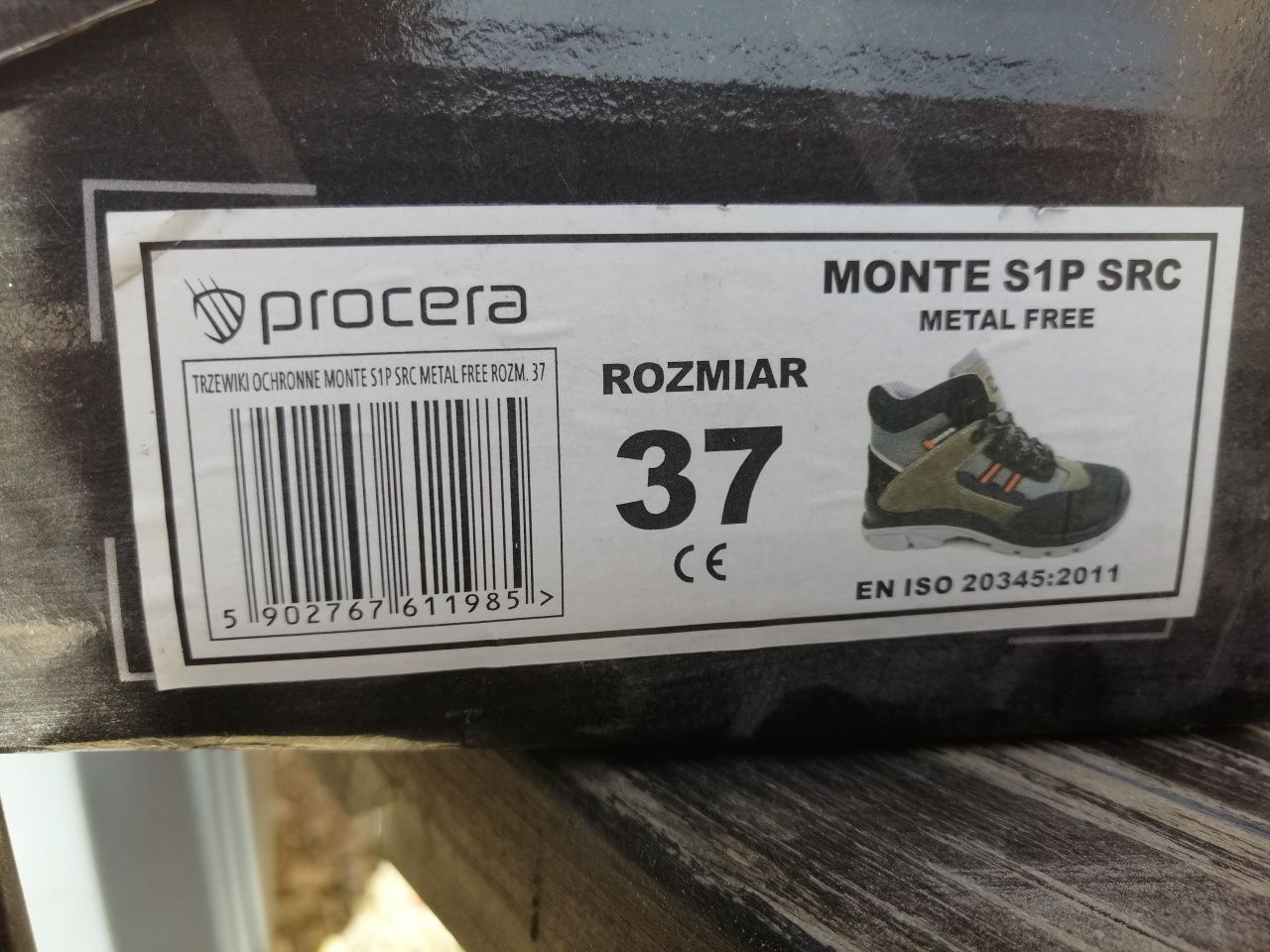 Buty ochronne 37 robocze  całoroczne procera monte s1p