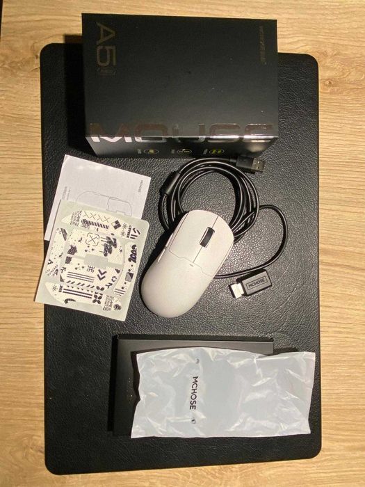 Myszka MCHOSE A5 Pro max – biała, bardzo dobry stan, mało używana