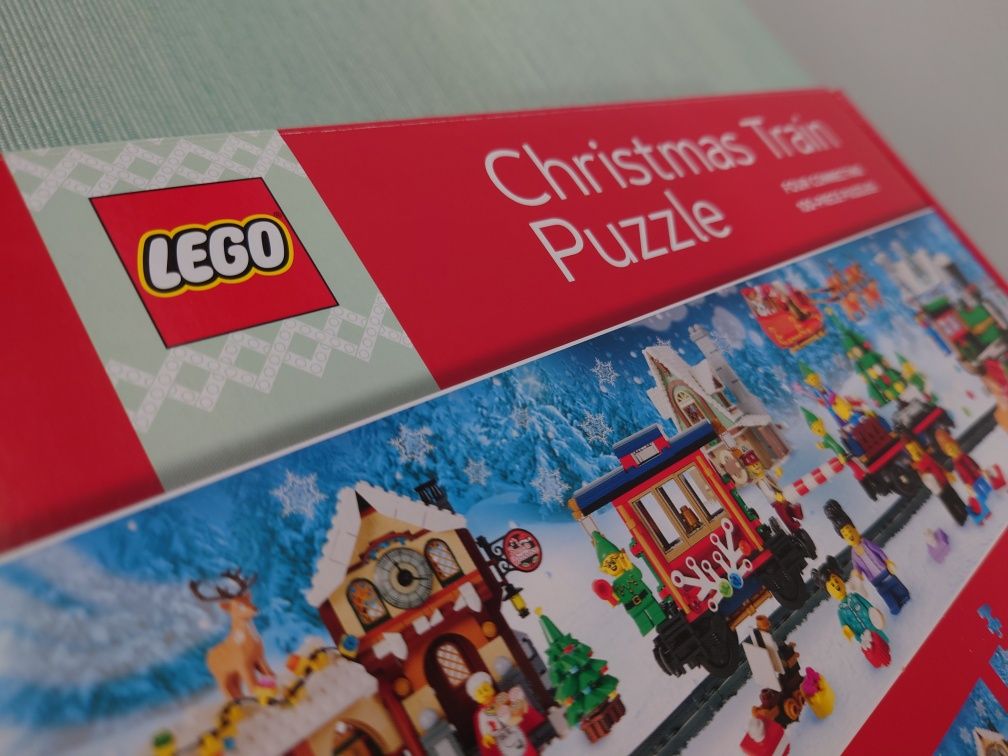 LEGO puzzle 100 Christmas Train, świąteczny pociąg