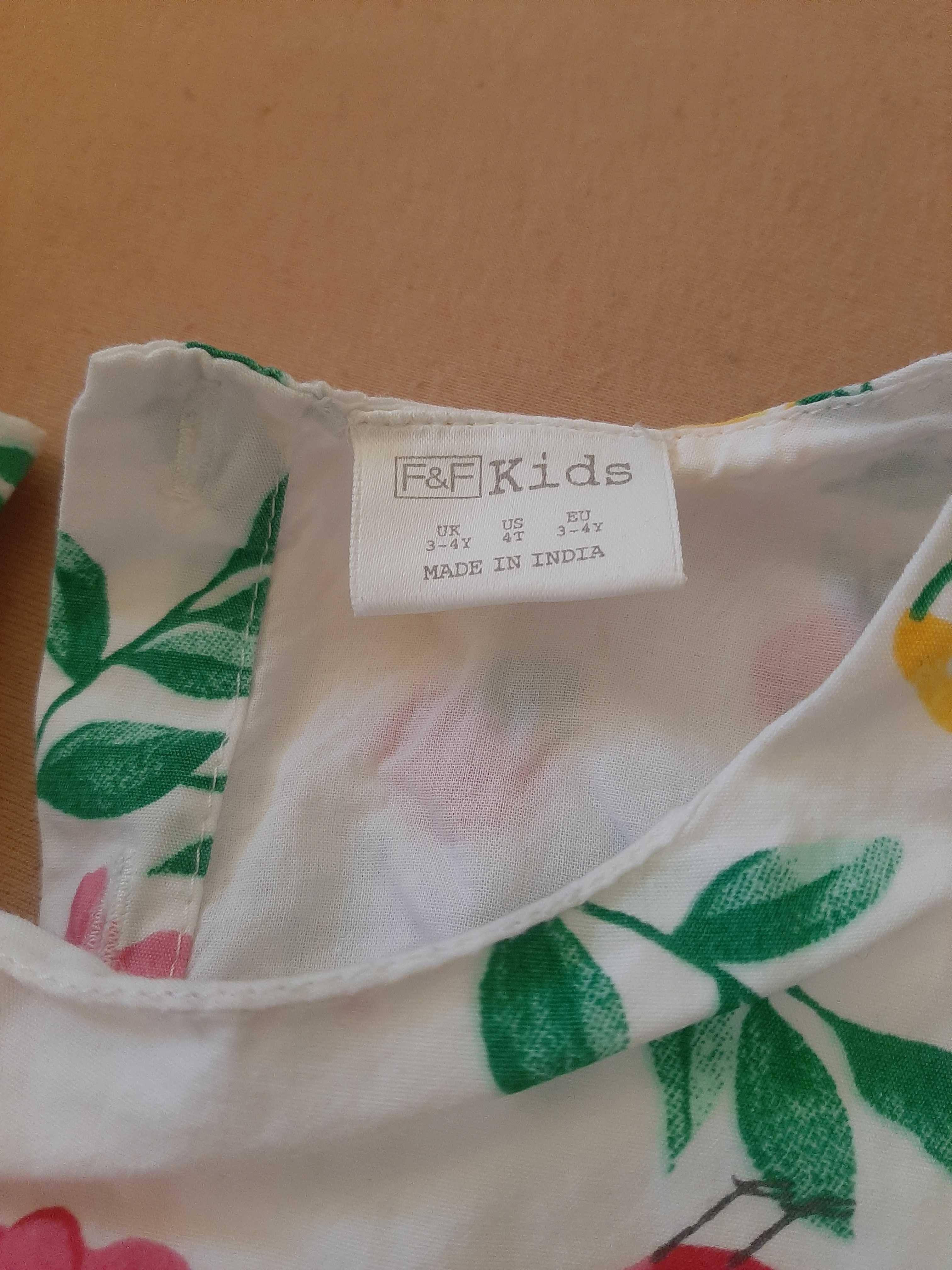 Sukienka letnia wizytowa F&F 3-4 latka