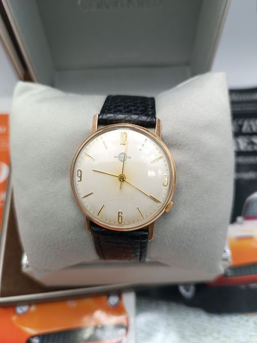 Zegarek  męski worldtime elektra  glasihite pozłacany unikat